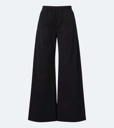 Gucci Technical Twill Wide-leg Pants In Black