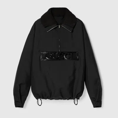 Gucci Caban Aus Technischem Gabardine In Black