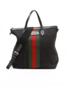 Gucci Techno Web Tote Bag In Black