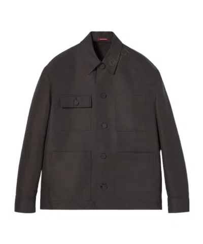 Gucci Technology Cotton Casual Jacket In Black