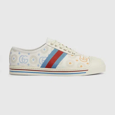 Gucci Teen Web Sneaker In White