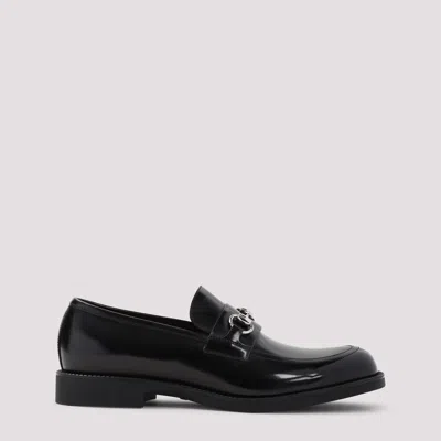 GUCCI BLACK LEATHER LOAFERS