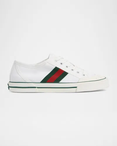 Gucci Tennis 1977 Canvas Low-top Sneakers In White