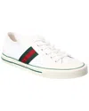 Gucci Fabric Upper And Rubber Sole Sneaker In White