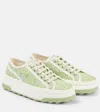 Gucci Tennis 1977 Gg Canvas Platform Sneakers In Multicoloured