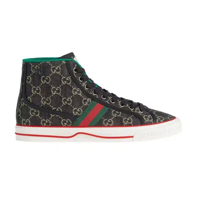 Pre-owned Gucci Tennis 1977 High 'black Mini Gg'