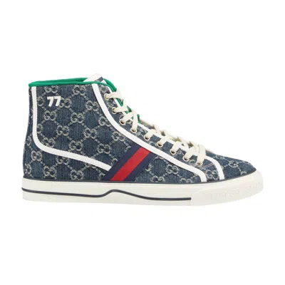Pre-owned Gucci Tennis 1977 High 'denim' In Blue