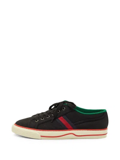Pre-owned Gucci Tennis 1977 Lace-up Sneakers In Black
