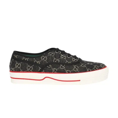 Pre-owned Gucci Tennis 1977 Low 'gg Logo - Black Denim'
