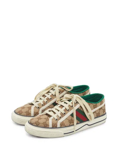 Pre-owned Gucci Tennis 1977 Low-top Sneakers In Neutrals