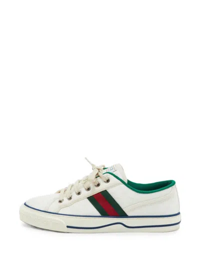 Pre-owned Gucci Tennis 1977 Mini Gg Sneakers In Neutral