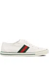 Gucci Fabric Upper And Rubber Sole Sneaker In White