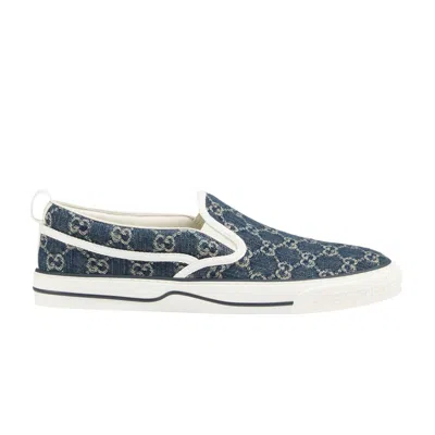Pre-owned Gucci Tennis 1977 Slip-on 'denim' In Blue