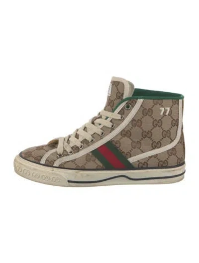 Pre-owned Gucci Tennis 1977 Sneakers In Brown