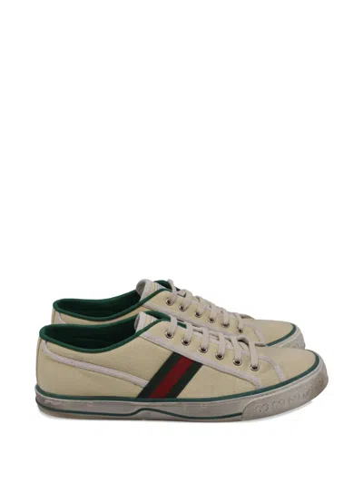 Pre-owned Gucci Tennis 1977 Sneakers In Neutral