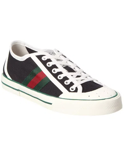 Gucci Tennis Canvas Sneaker In Black