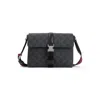 Gucci Black Crossbody Bag With Metallic Buckle In Black