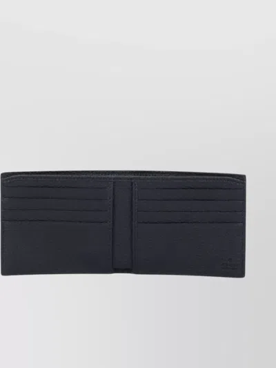 Gucci Textured Bi-fold Wallets With Cardholder Compartment