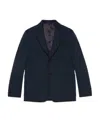 Gucci Textured Gg Jersey Jacket In Blue