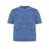 Gucci Textured Knit Top With Decorative Button Accents