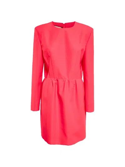 Pre-owned Gucci Textured Mini Dress In Pink