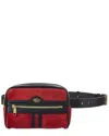 Gucci Ophidia Small Suede & Leather Belt Bag In Red