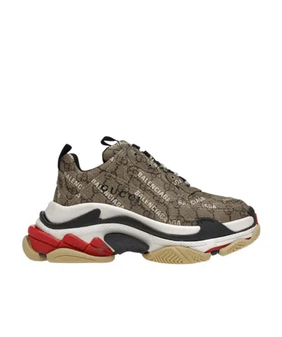 Gucci The Hacker Project Collection Of Triple S Sneakers In Multi