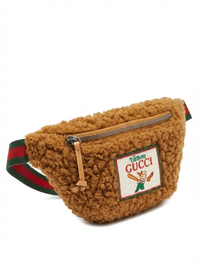 Gucci The Jetsons-patch Wool Belt Bag In Gray