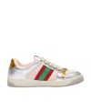 Gucci The Logo Is Tied With Low-top Casual Sneakers In Nude