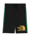 Gucci The North Face X  Joint Series Ribbon Printed Cotton Shorts In Black