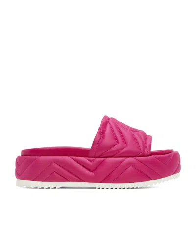Gucci Thick-soled Slippers In Pink