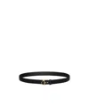 Gucci Thin Belt With Half-horsebit Buckle