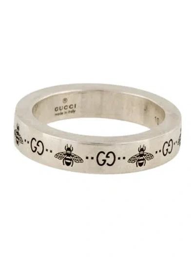 Pre-owned Gucci Thin Gg Bee Band In Multi