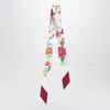 Gucci Thin Scarf In Multicolour Printed Silk Women