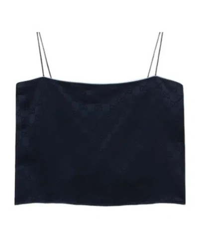 Gucci Thin Shoulder Strap Sling In Blue