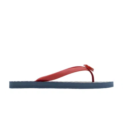 Pre-owned Gucci Thong Sandal 'blue Chevron Red Resin' | Men's Size 11