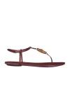 Gucci Women's Thong Sandal With Bamboo In Red