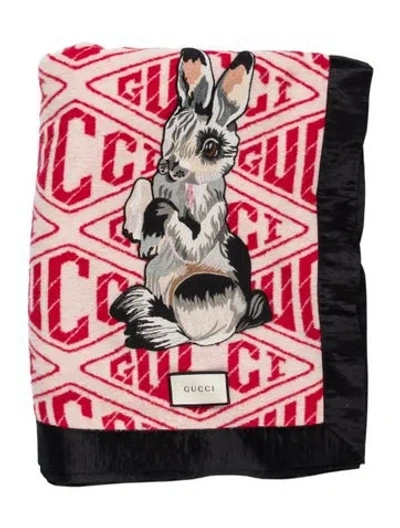 Pre-owned Gucci Throw Blanket In Multi