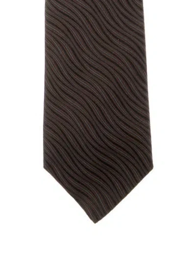 Pre-owned Gucci Tie In Brown