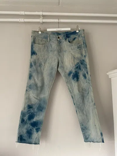 Pre-owned Gucci Tie Dye Jeans In Blue Tie Dye