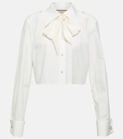 Gucci Cotton Poplin Shirt In White