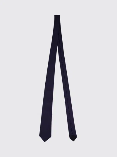 Gucci Tie In Pure Organic Silk With All-over Gg Monogram Pattern In Blue