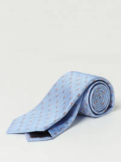 Gucci Tie Men Gnawed Blue