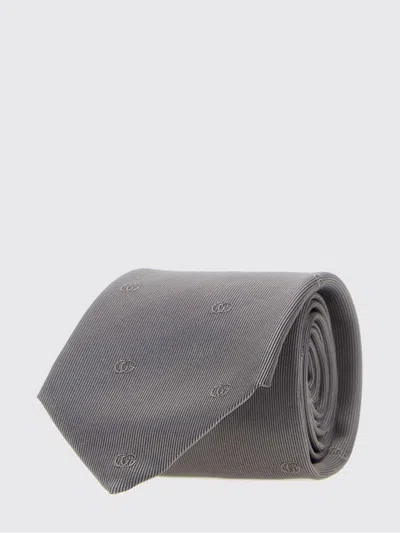 Gucci Grey Jacquard Tie In Gray
