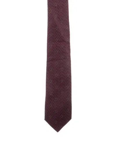 Pre-owned Gucci Tie In Purple