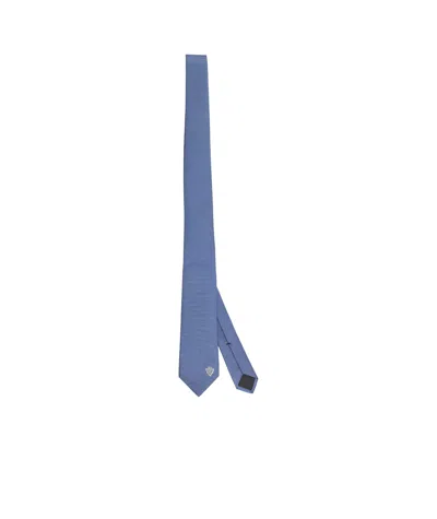 Gucci Tie With  Crest In Blue