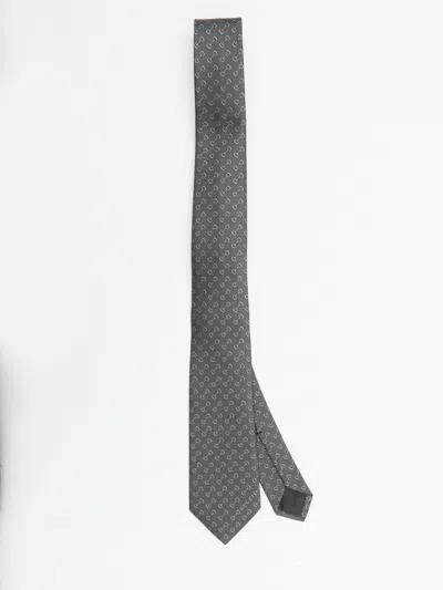 GUCCI GUCCI TIE WITH HORSEBIT