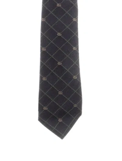Pre-owned Gucci Tie W/tags In Blue
