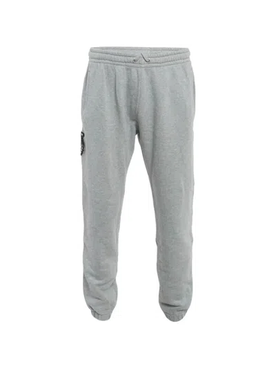 Pre-owned Gucci Tiger Applique Side-stripe Track Pants In Gray