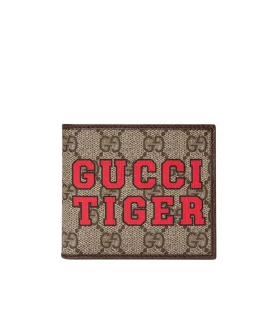 Gucci Tiger Canvas Wallet In Multi